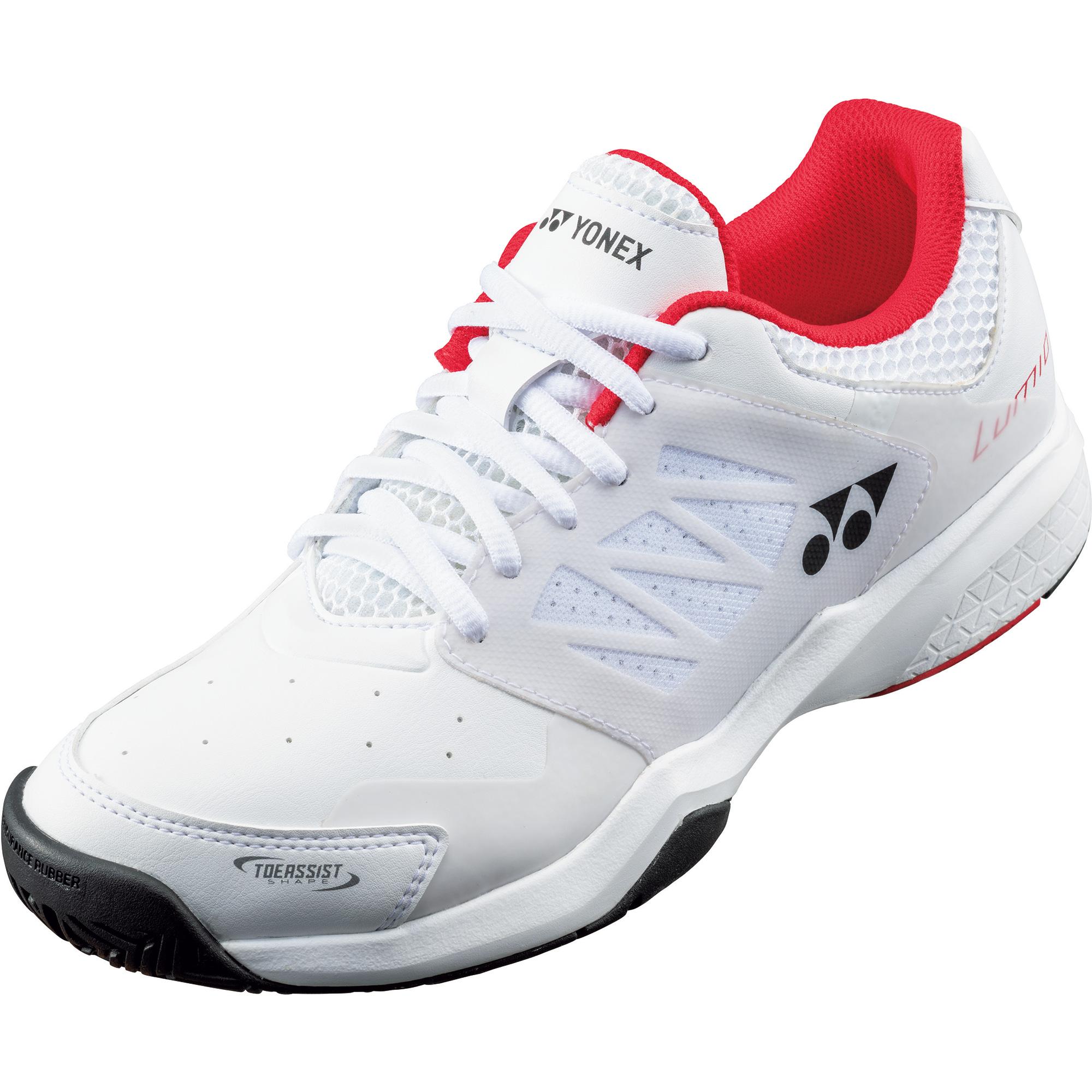 Yonex Power Cushion Lumio 3 Mens Tennis Shoes - White/Red