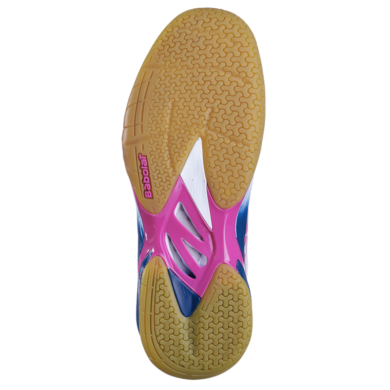 Babolat Shadow Women Tour Badminton Shoes- White/Pink