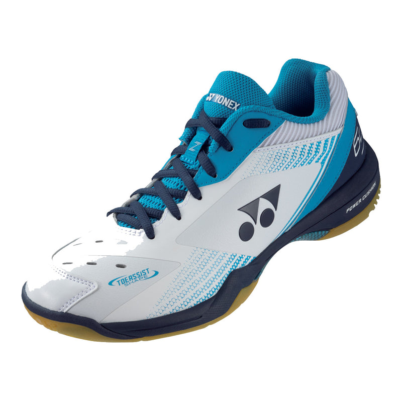 Yonex Mens 65 Z3 Badminton Shoes - White/Ocean Blue