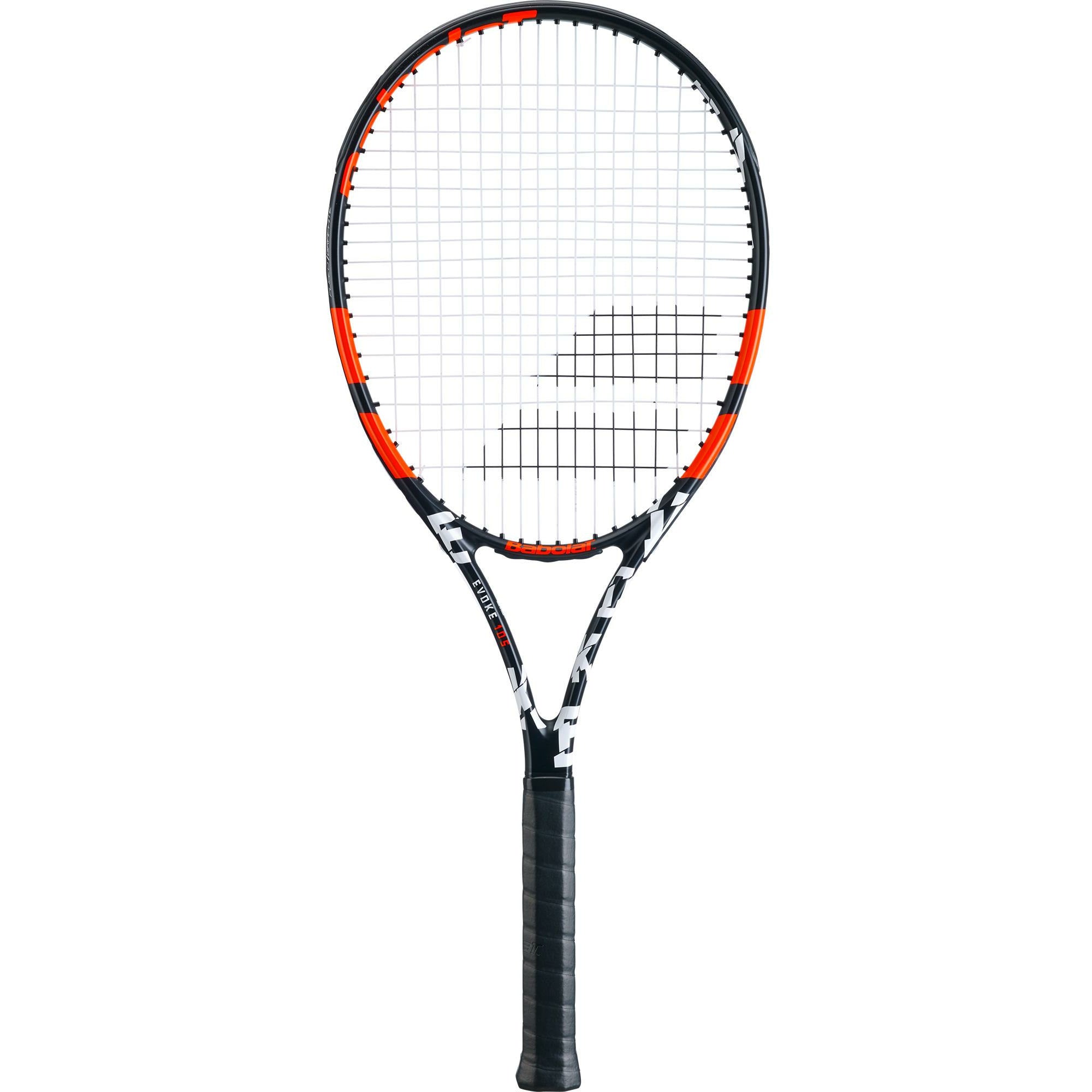 babolat evoke 105 tennis racket black red