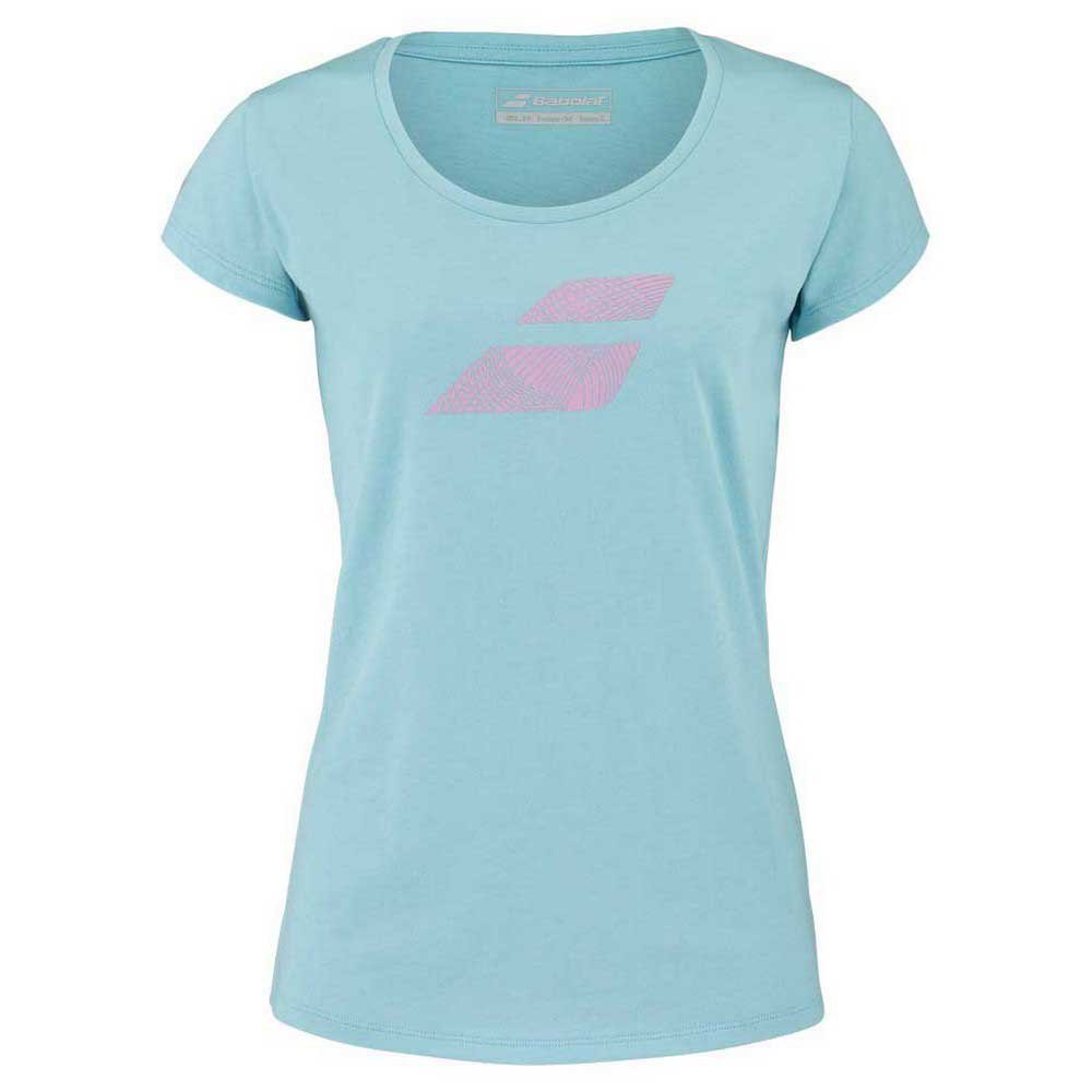 Babolat Exercise Flag Womens Tee - Angel Blue