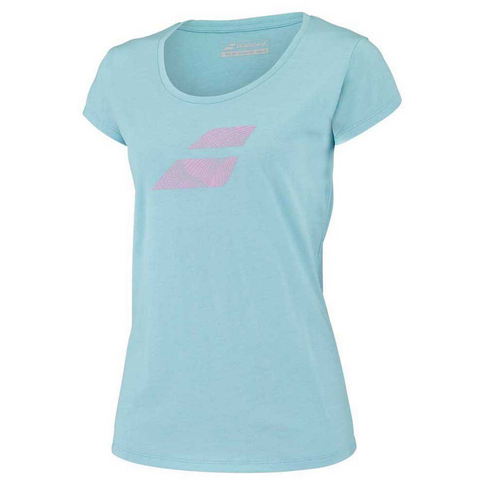 Babolat Exercise Flag Womens Tee - Angel Blue