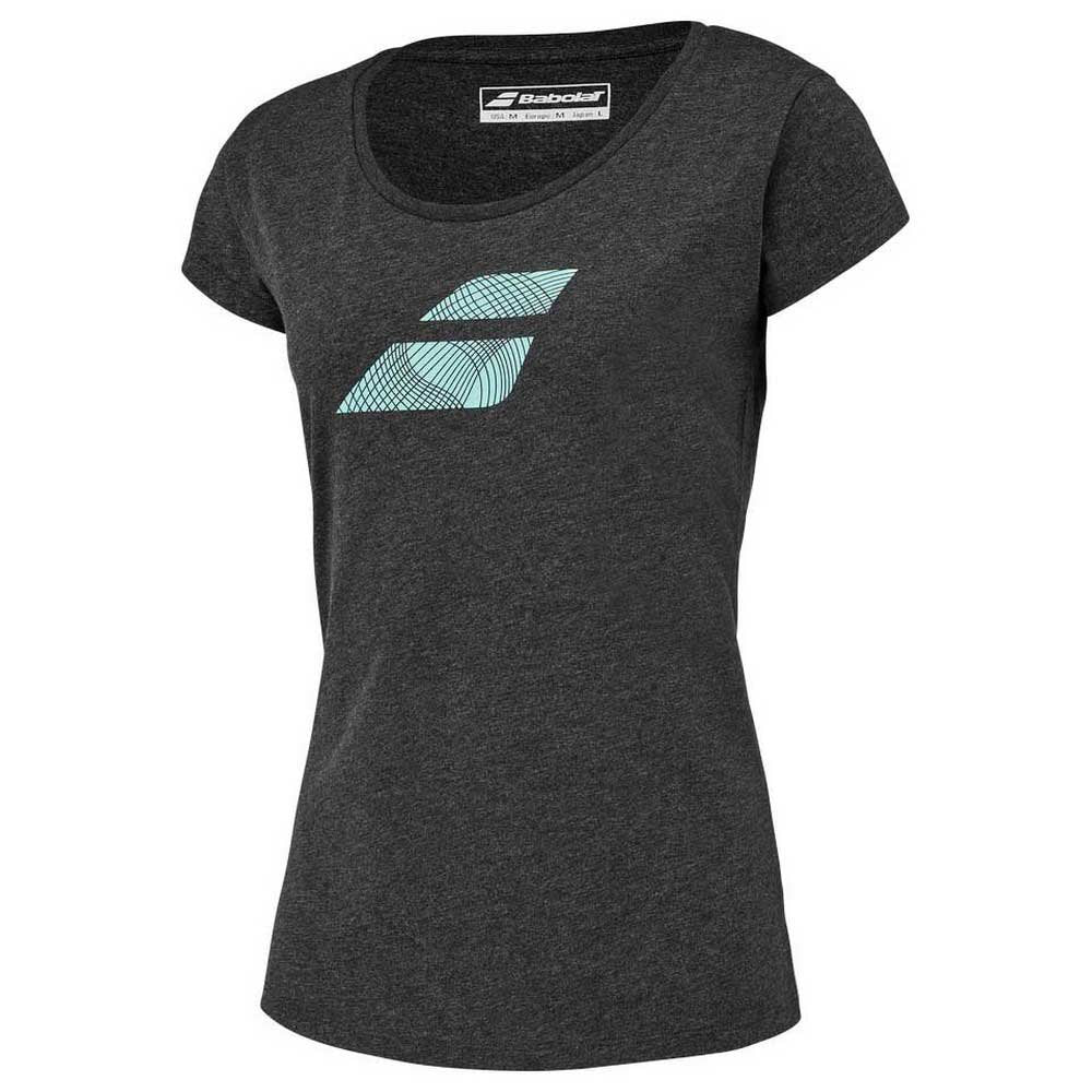 Babolat Exercise Flag Womens Tee - Black Heather