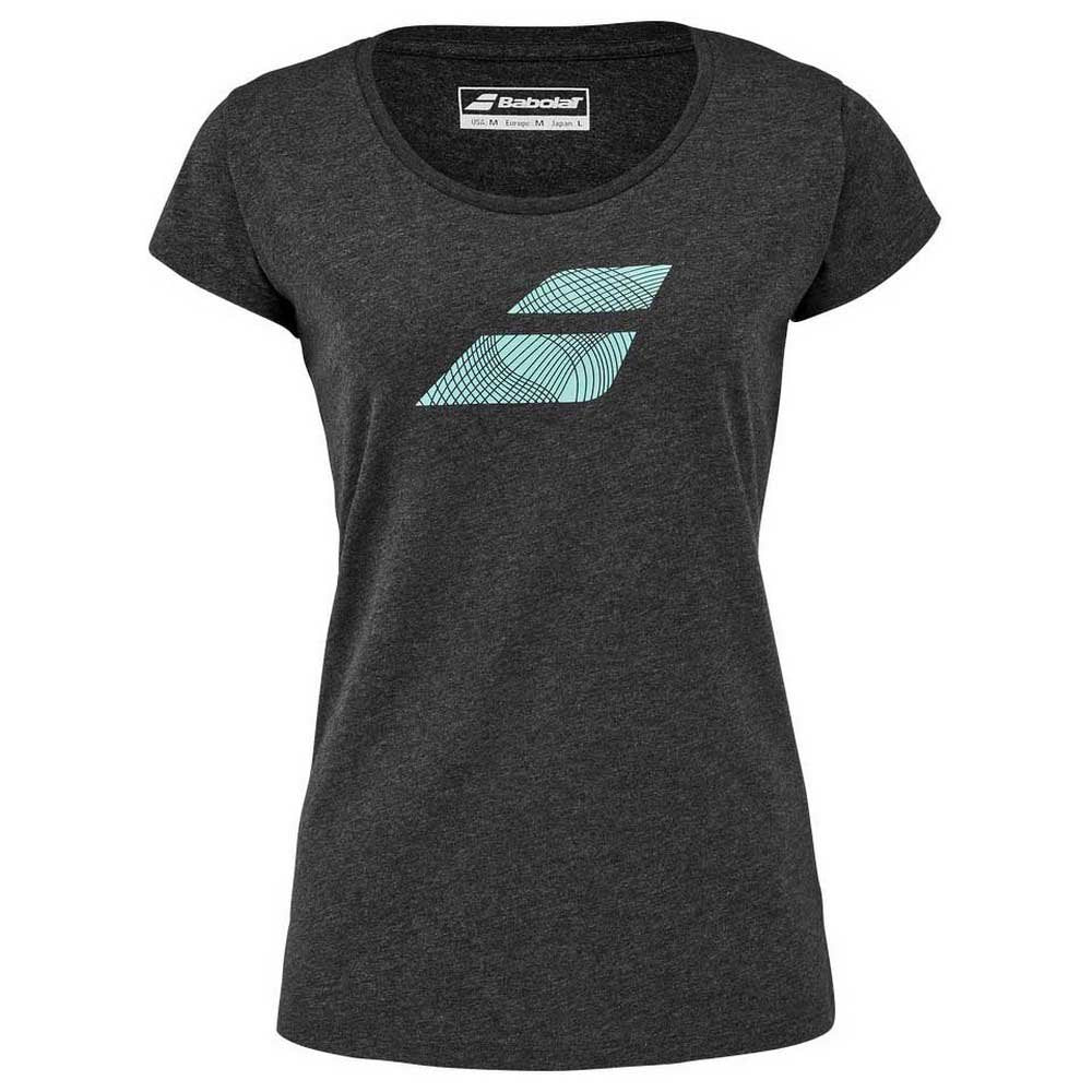 Babolat Exercise Flag Womens Tee - Black Heather