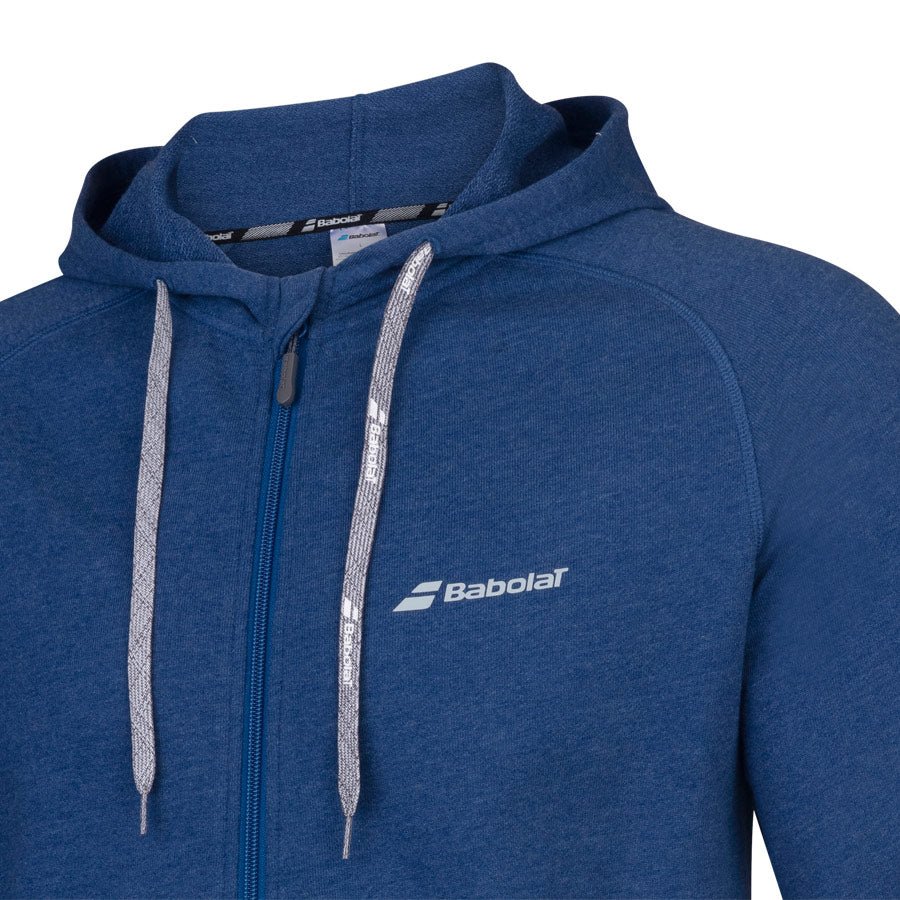 Babolat Exercise Mens Hooded Jacket - Estate Blue Heather