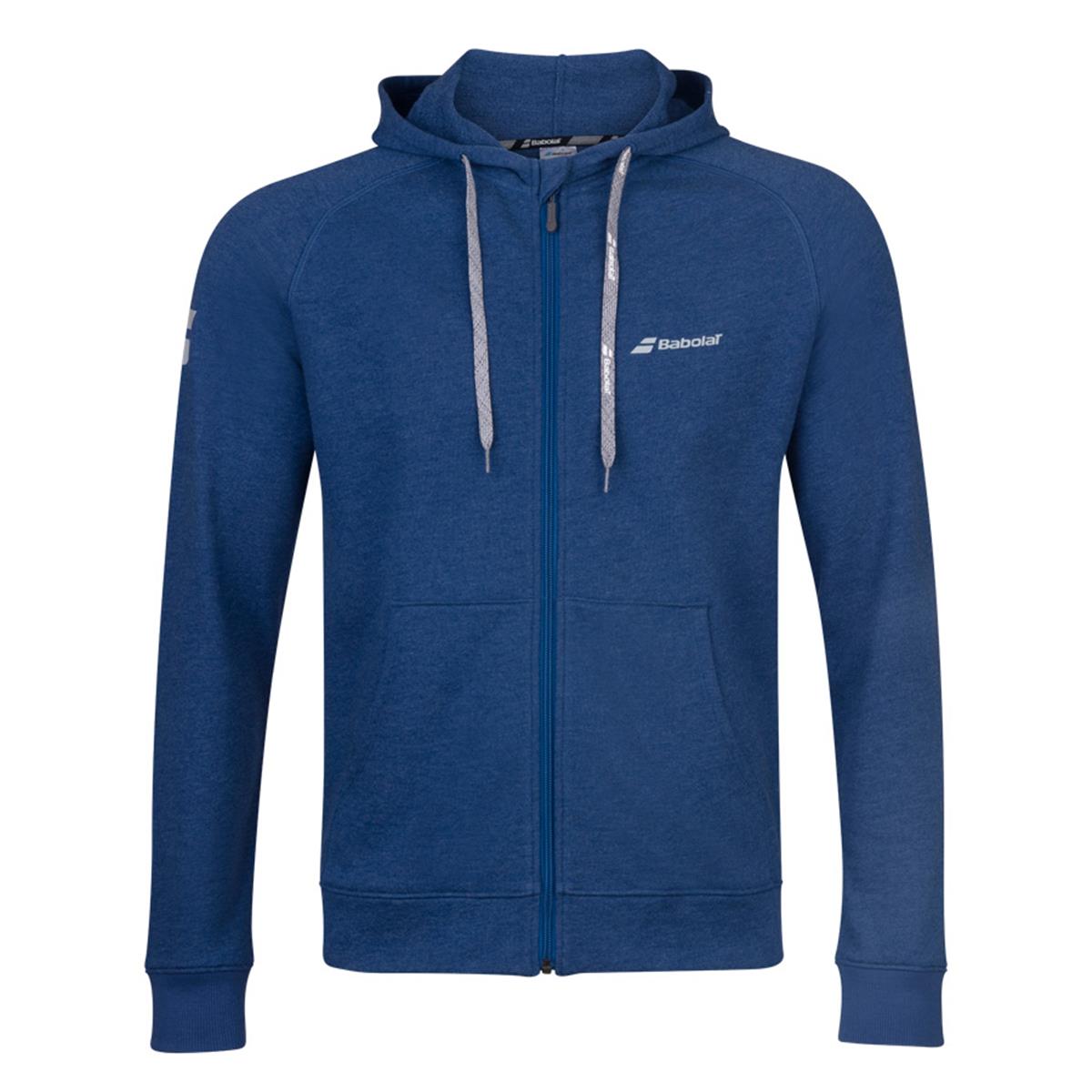 Babolat Exercise Mens Hooded Jacket - Estate Blue Heather