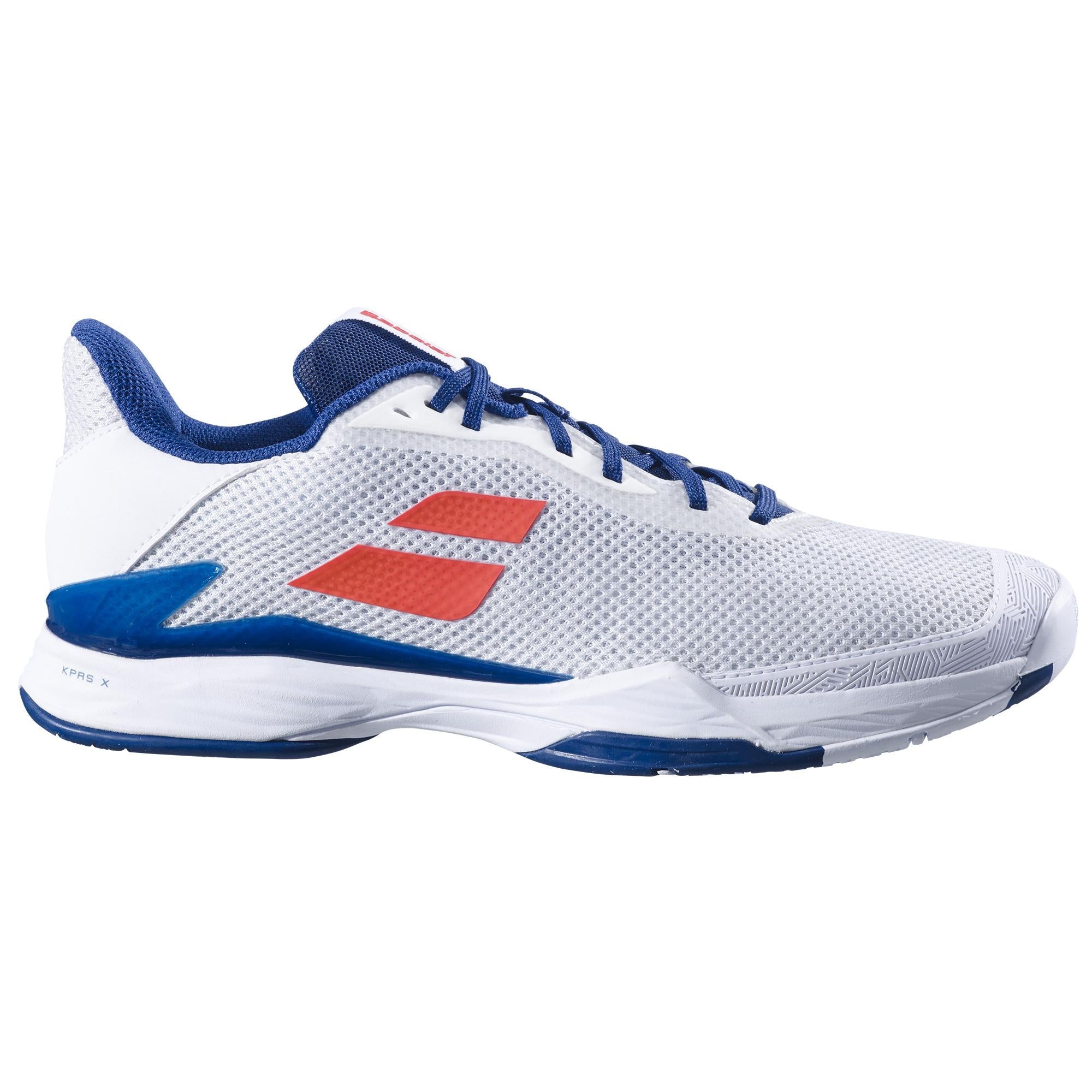 Babolat Mens Jet Tere All-Court Men Tennis Shoes - White/Estate Blue