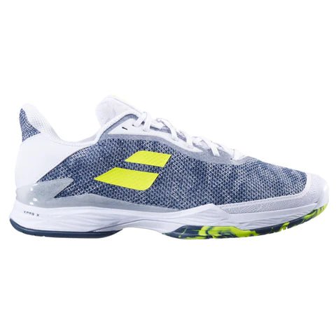 Babolat Mens Jet-Tere All-Court Tennis Shoes - White/Dark Blue