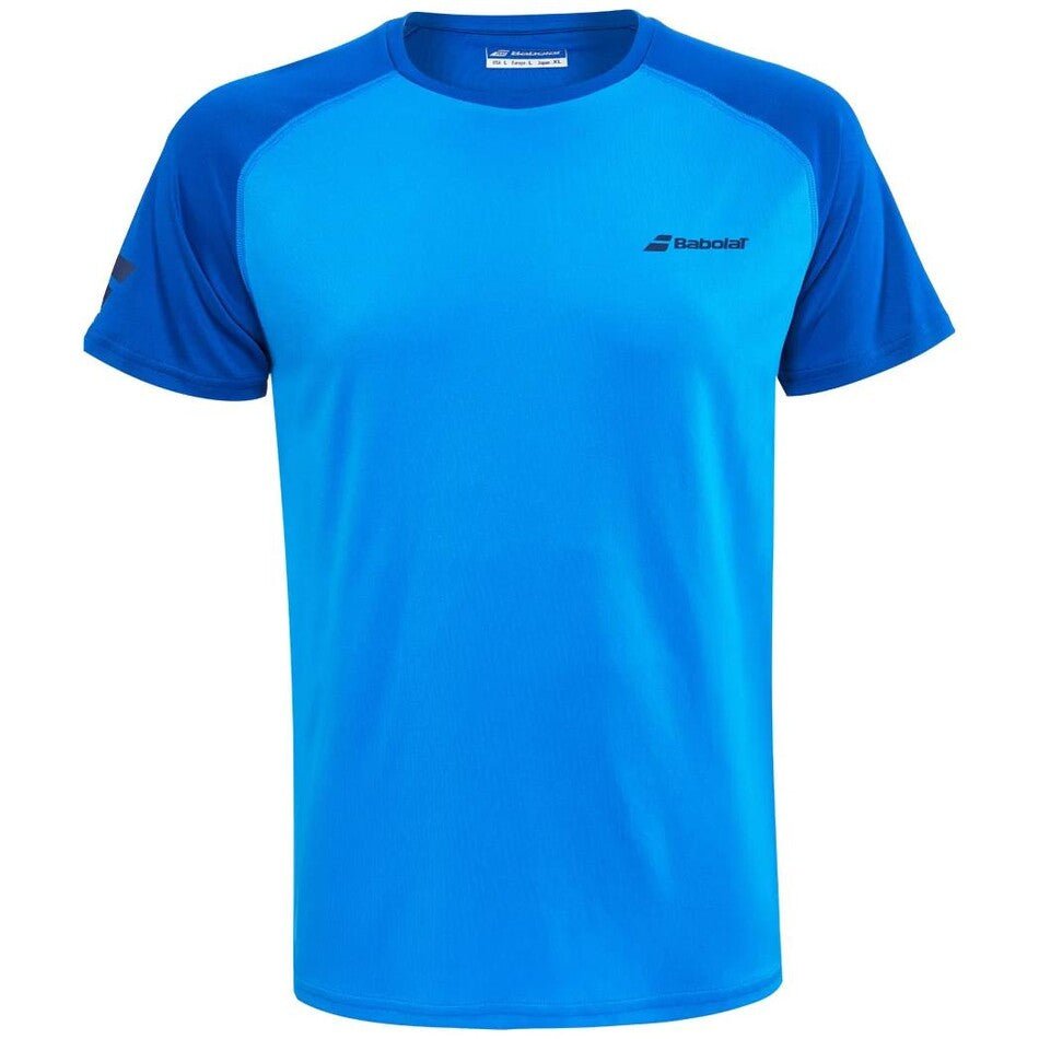 Babolat Play Crew Neck Tee Men Shirt - Blue/Aster