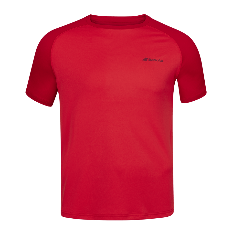 Babolat Play Crew Neck Tee Men Shirt - Tomato/Red