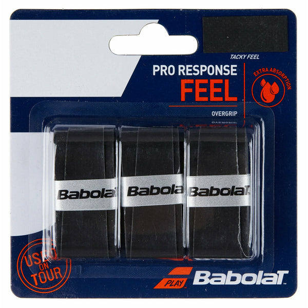 Babolat Pro Response Overgrip 3 Pack - black