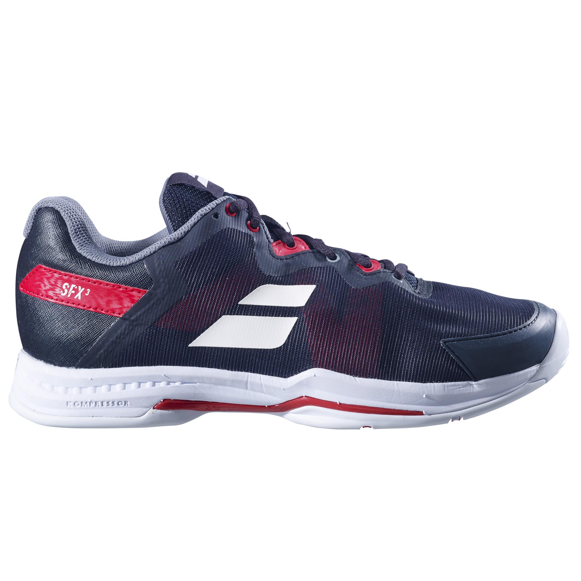 Babolat SFX3 All-Court Men Tennis Shoe - Black/Poppy Red