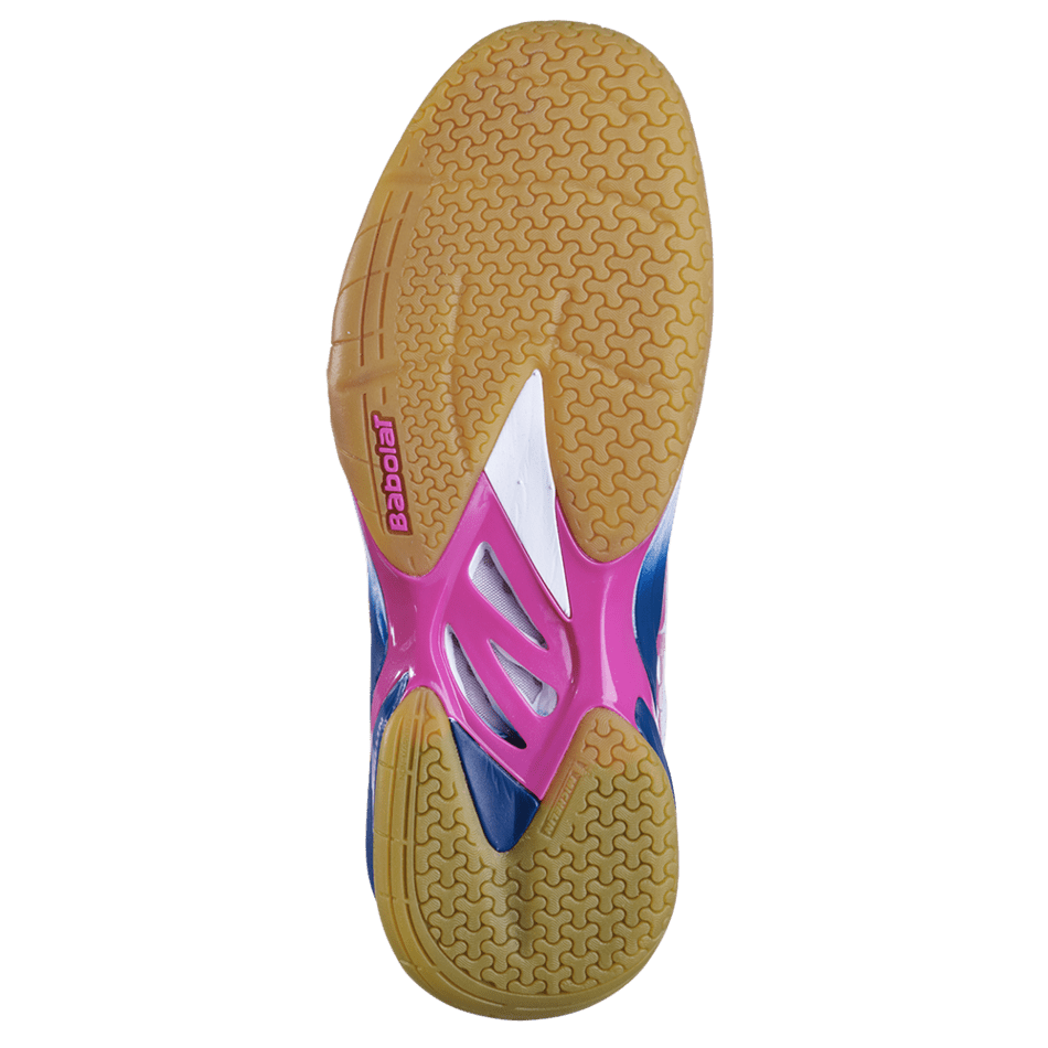 Babolat Shadow Women Tour Badminton Shoes- White/Pink