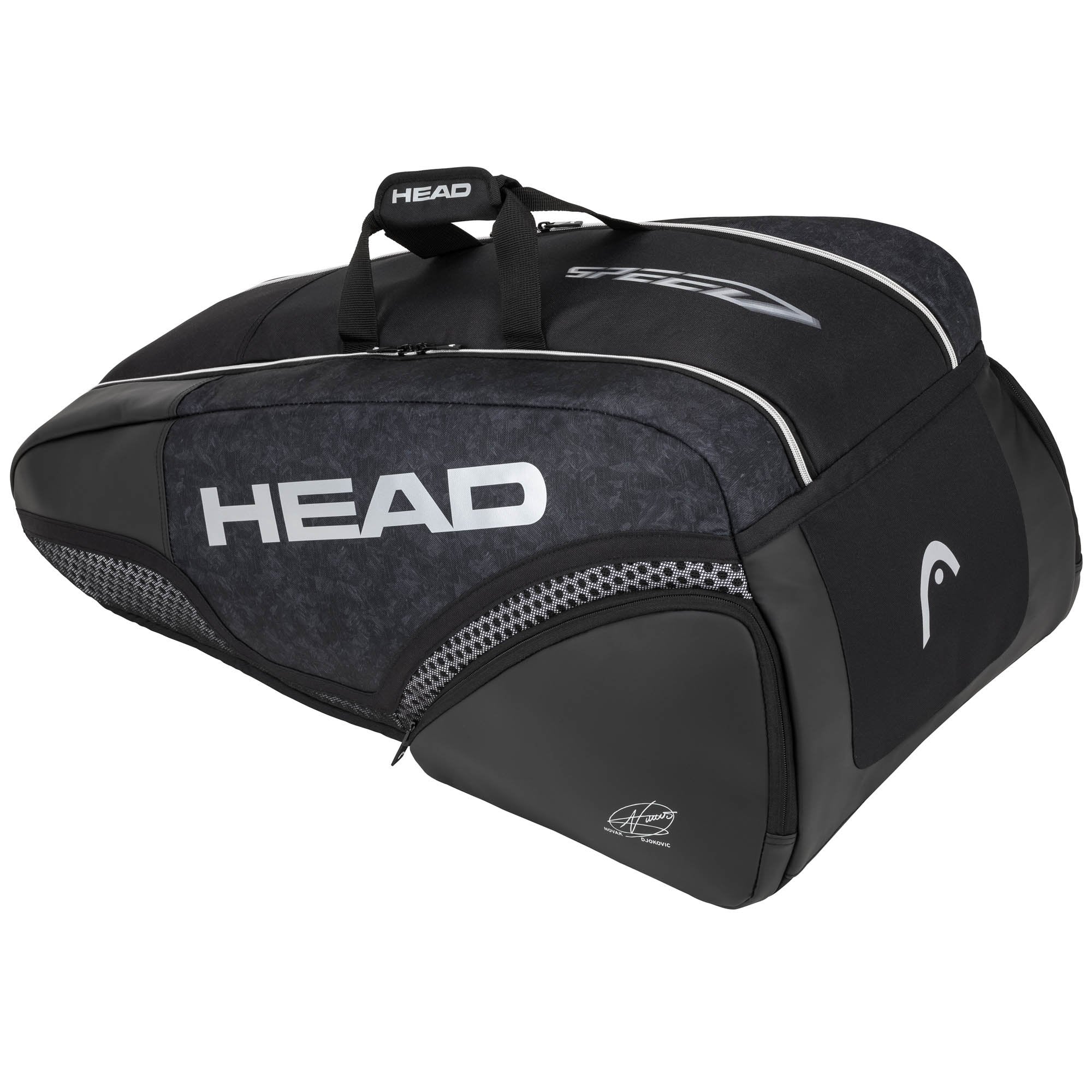 Head Djokovic 9R Supercombi Racket Bag - Black/Grey