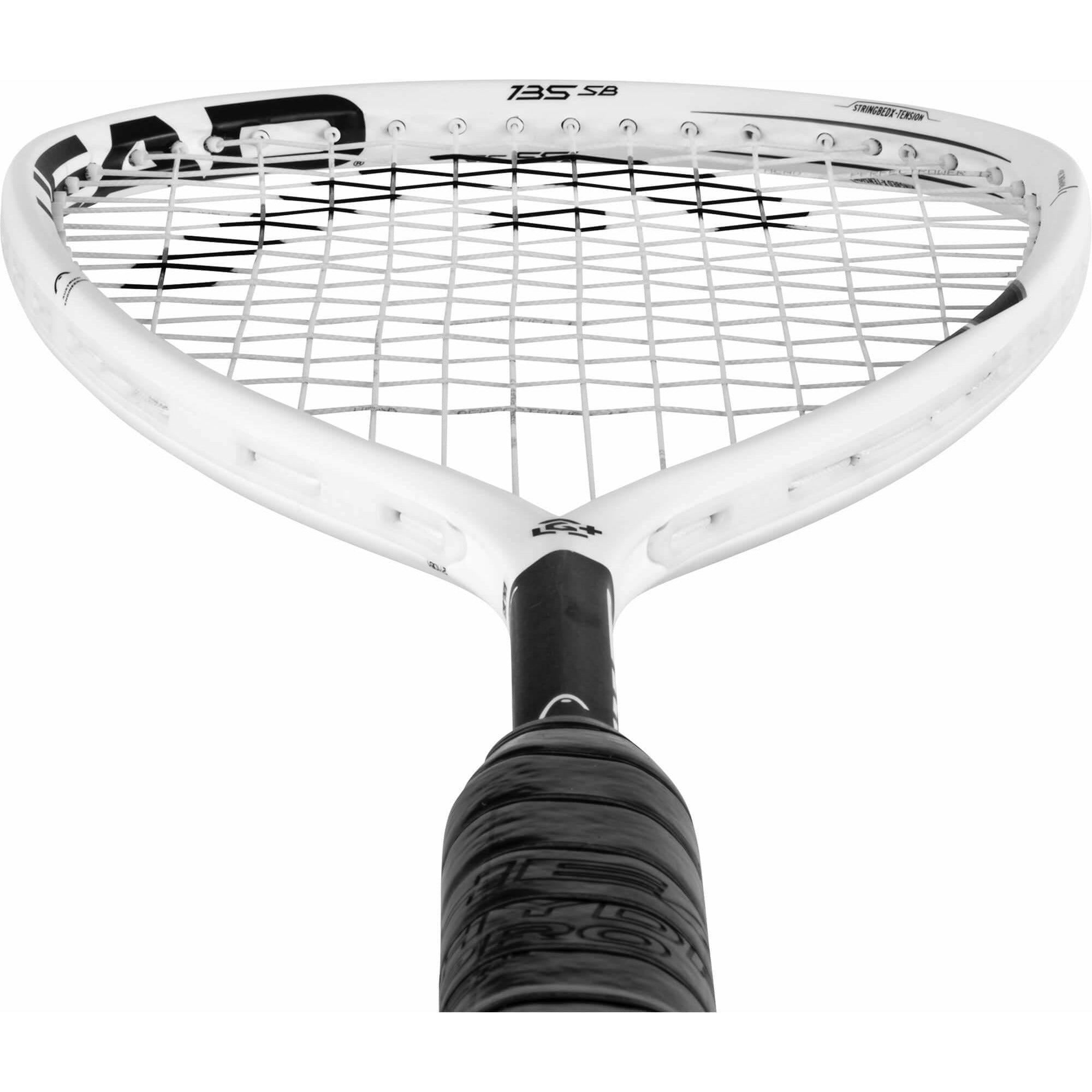 HEAD Graphene 360+ Speed 135 Slim Body Squash Racket - Black/White