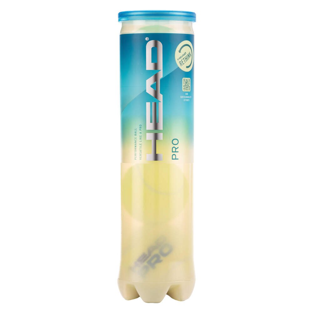 HEAD Pro Tennis Balls - 4 Ball Tube