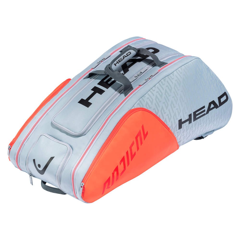 Head Radical Monstercombi 12 Racket Bag - Red/Grey