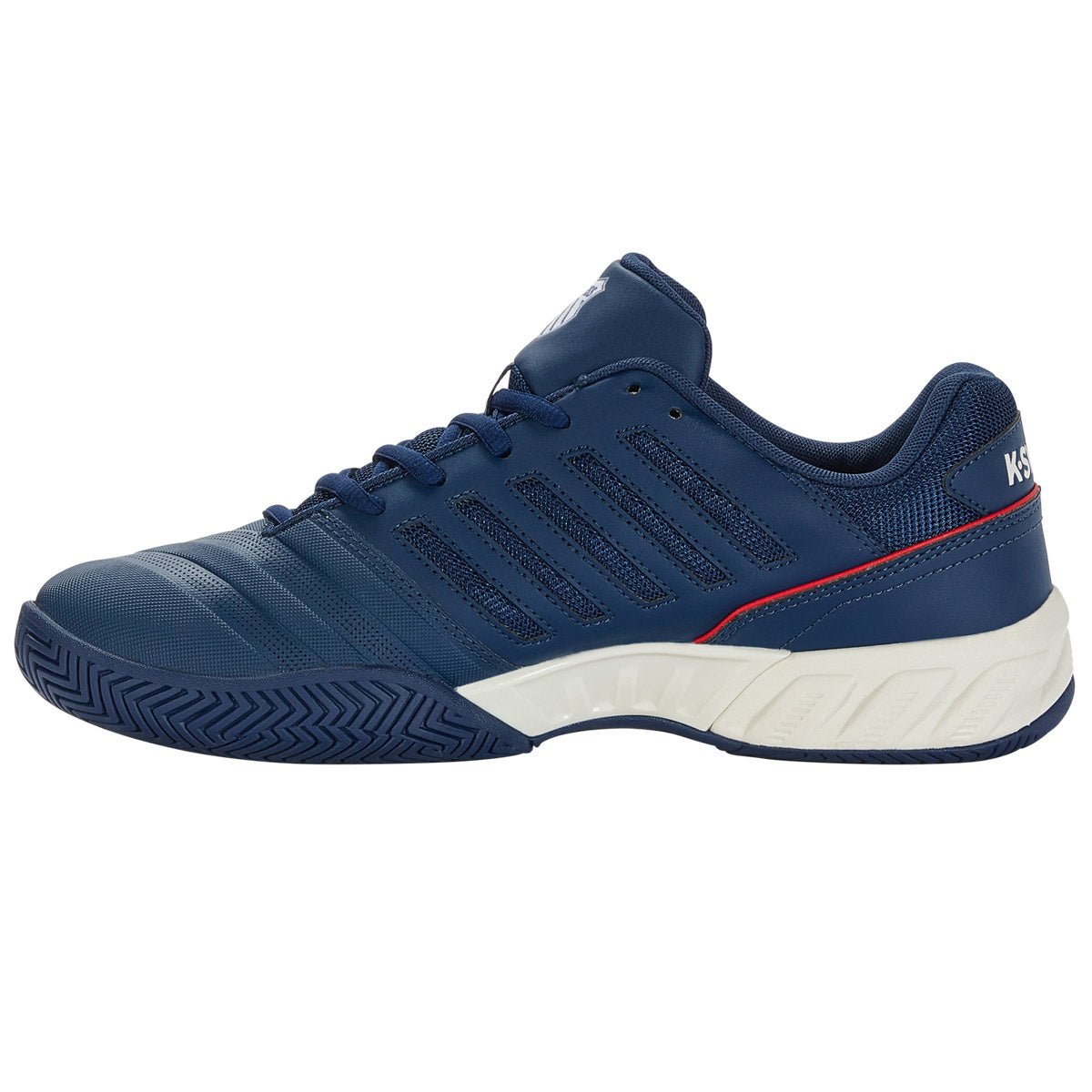 K-Swiss Bigshot Light 4 Mens Tennis Shoes - Blue Opal/Blanc De Blanc/Lollipop