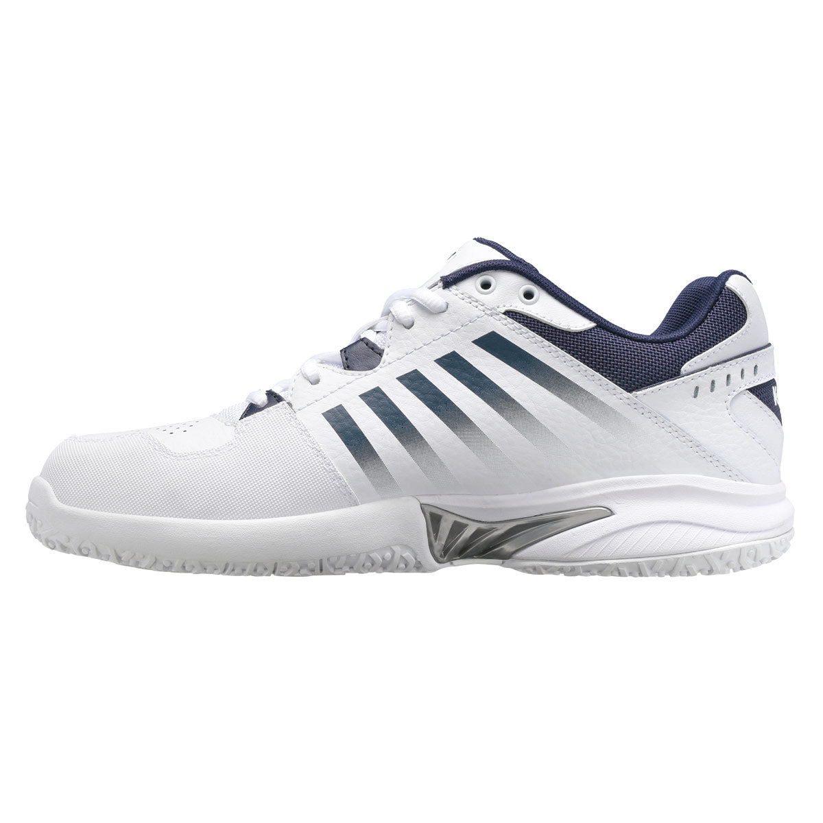 K-Swiss Mens Receiver V Omni Tennis Shoes - White Peacoat Silver