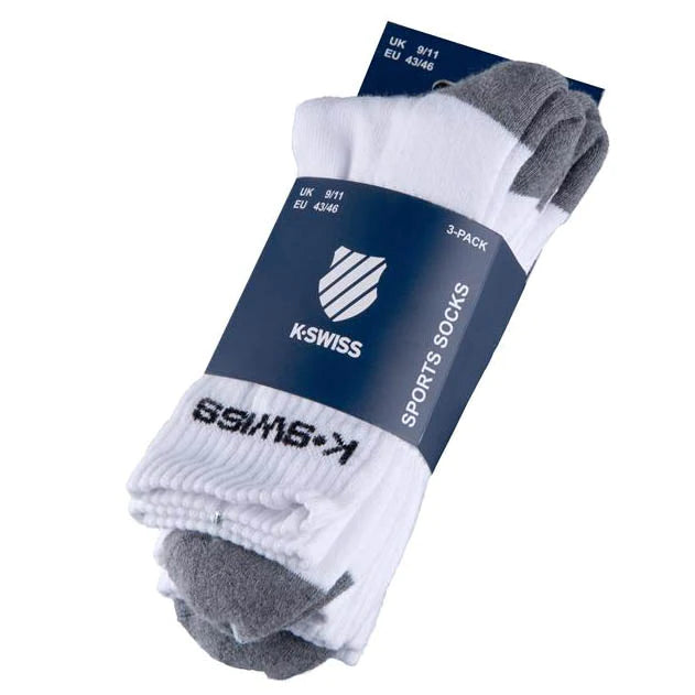 K-Swiss Sport Mens Socks - Pack of 3
