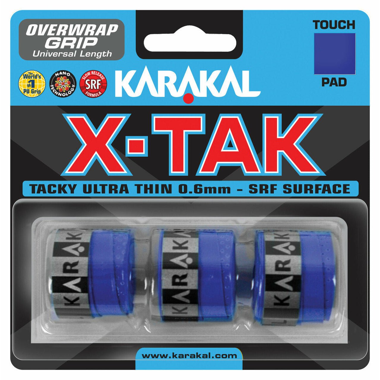 Karakal X-Tak Overgrip 3 Pack