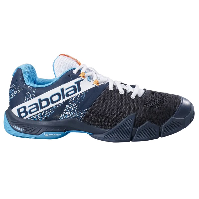 Babolat Movea Men Padel Shoes - Grey/Scuba Blue