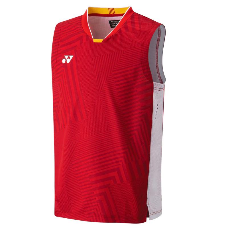 Yonex Mens 10513EX-RBYR Sleeveless Team China Tank - Ruby Red