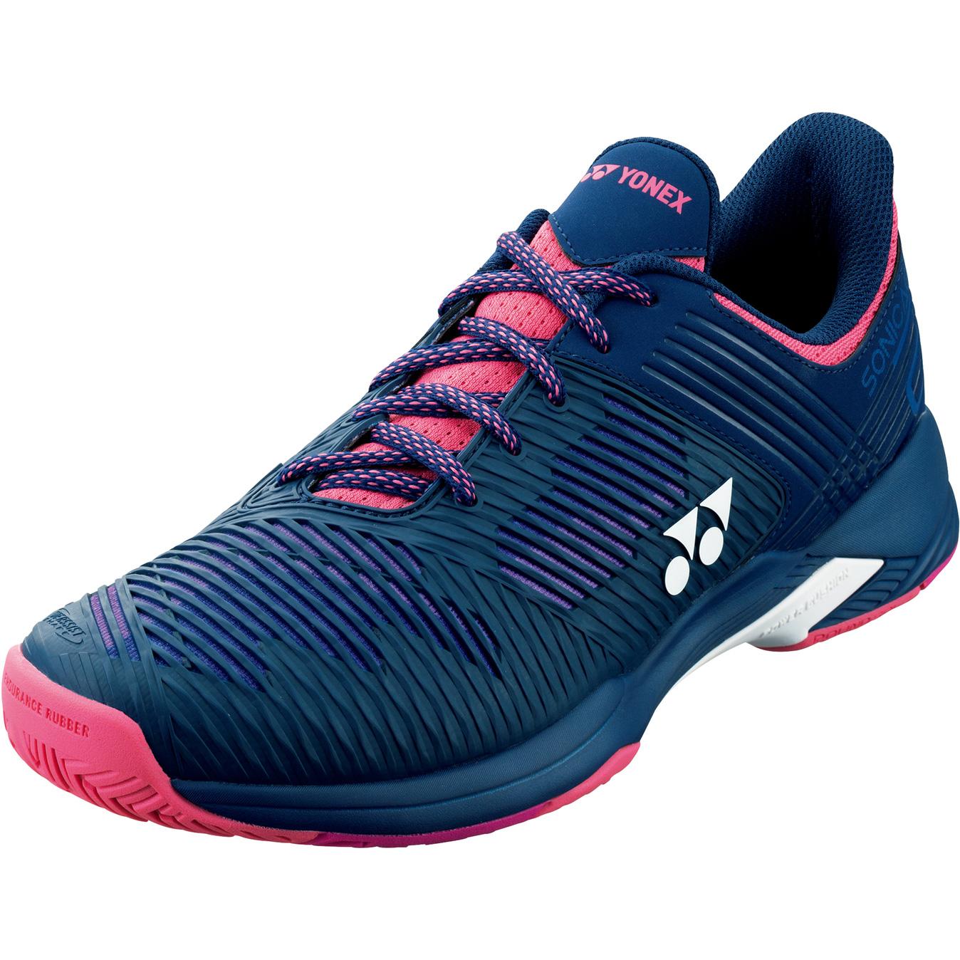 Yonex Power Cushion Sonicage 2 Womens Tennis Shoes - Navy/Pink